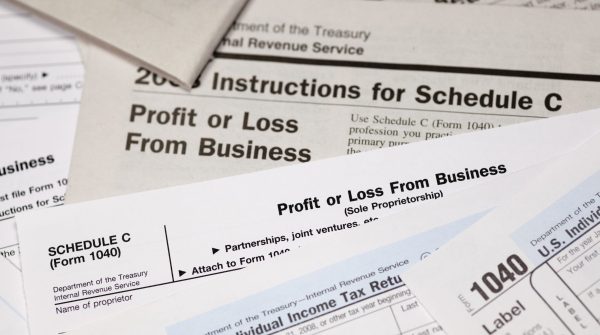 1040 US Tax Forms and Schedules; Schedule C Profit and Loss from Business.